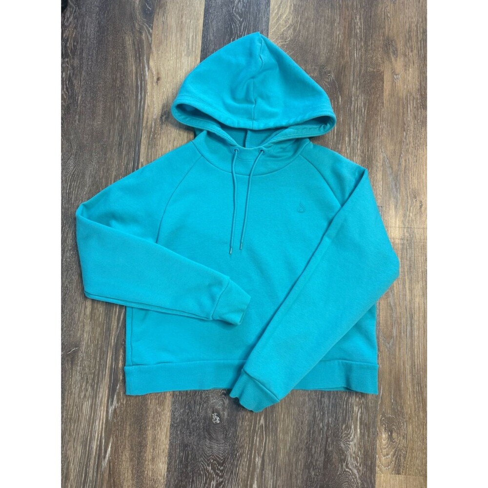 Ryderwear Teal Cropped Hoodie Gym Athleisure Sweatshirt Women’s M